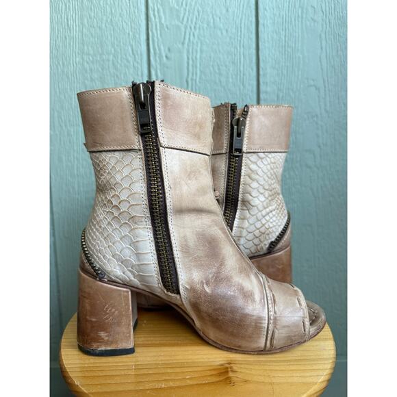 Freebird by Steven Zombi Open Toe Ankle Booties 9 - Picture 6 of 8